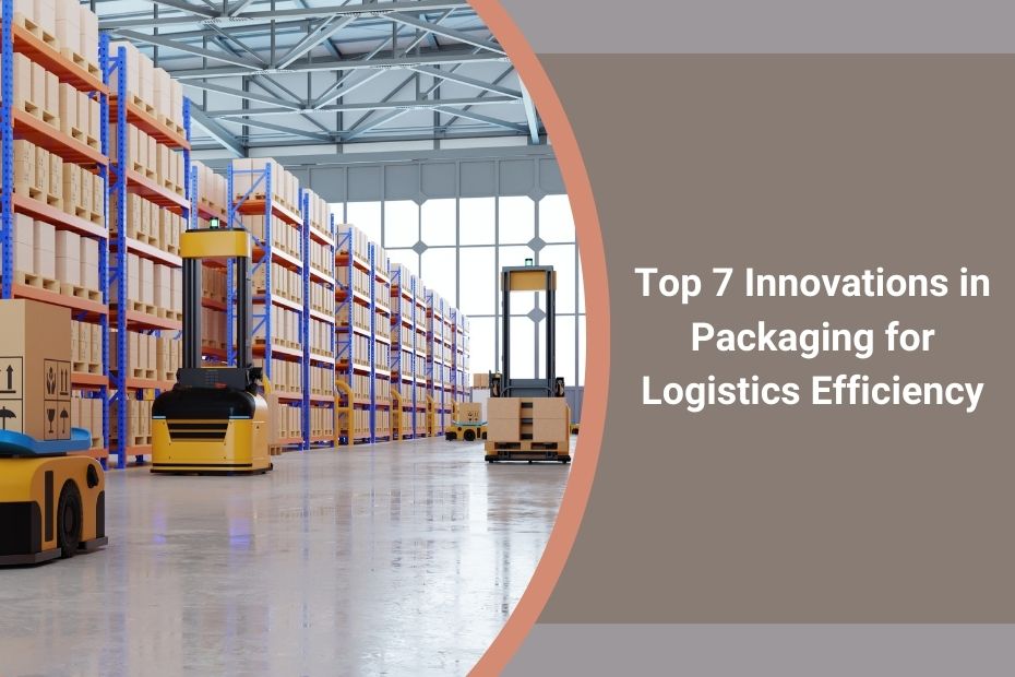 Innovative packaging solutions, including smart labels and sustainable materials, used for logistics efficiency.